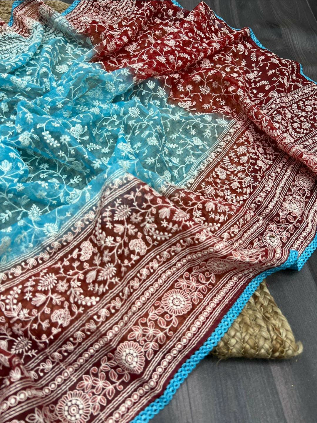 Unique Organza collection || Srivani-Chikankari ♥️♥️(Indian Saree)
