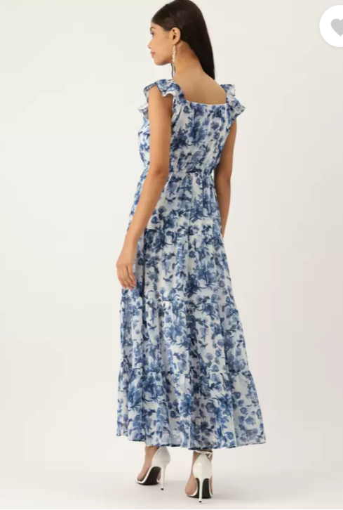 Women Fit and Flare White Dress in Munich
