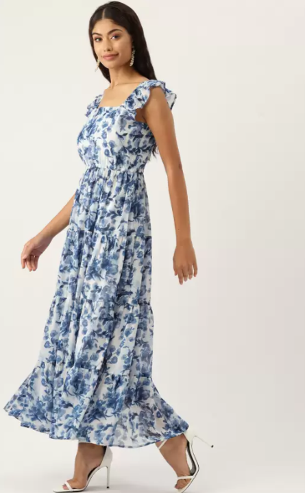 Women Fit and Flare White Dress in Munich