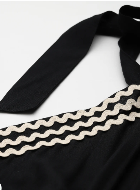 BLACK A LINE SLIT DRESS FOR WOMEN IN MUNICH