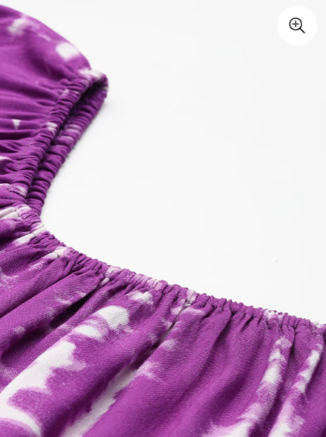LAVENDER TIE DYE WOMEN TIERED DRESS IN BERLIN