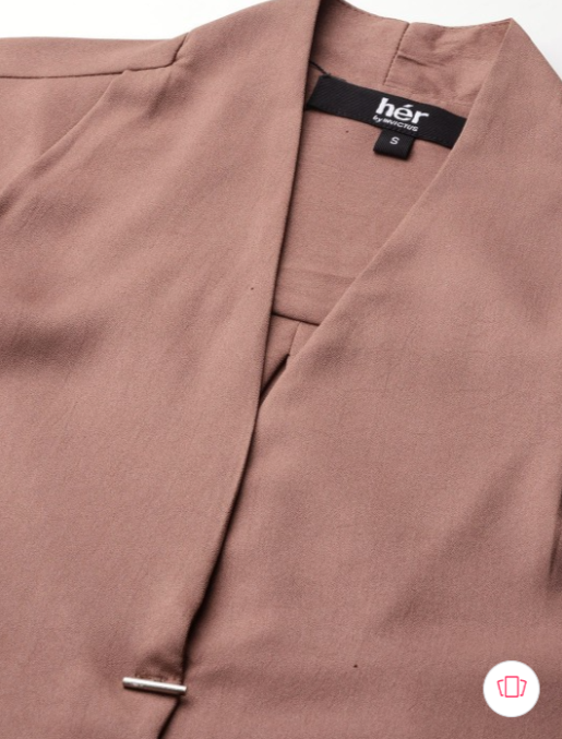 Solid Shirt Style Top in Munich