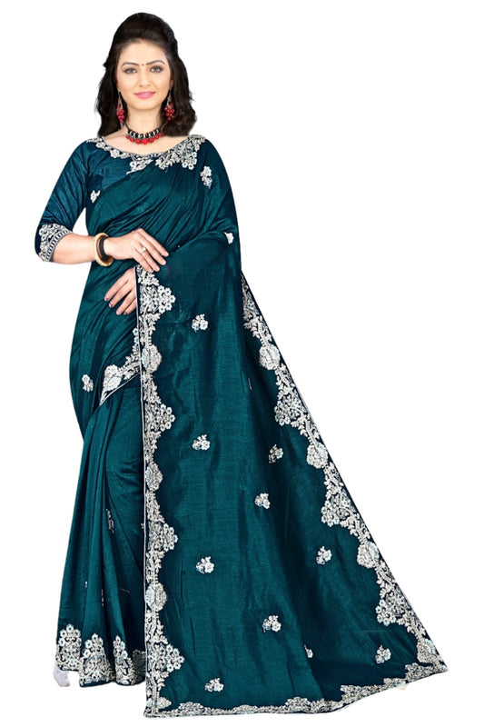 Rajasthani Women Printed Bandhej Georgette Saree With Blouse Piece in Germany