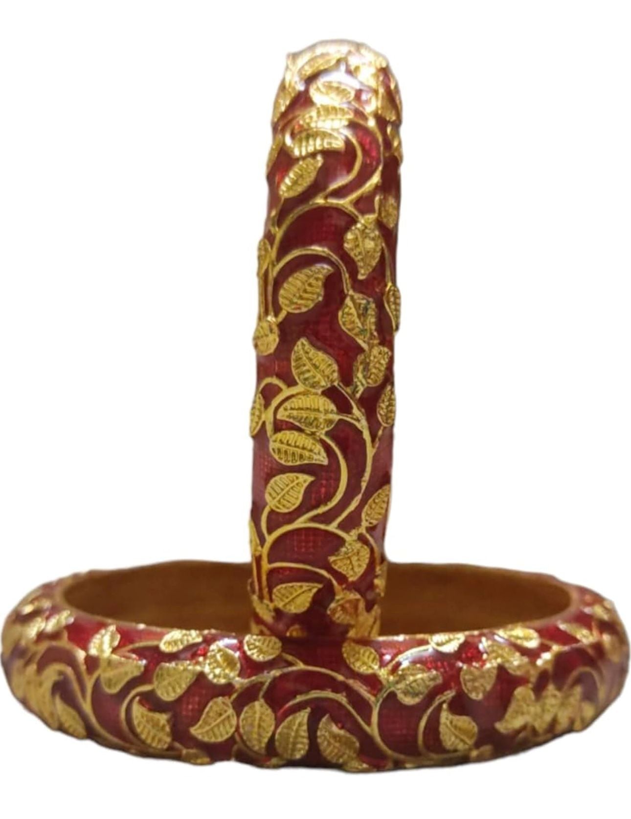 Meenakari Bangles Set of 2 in Germany(Red)