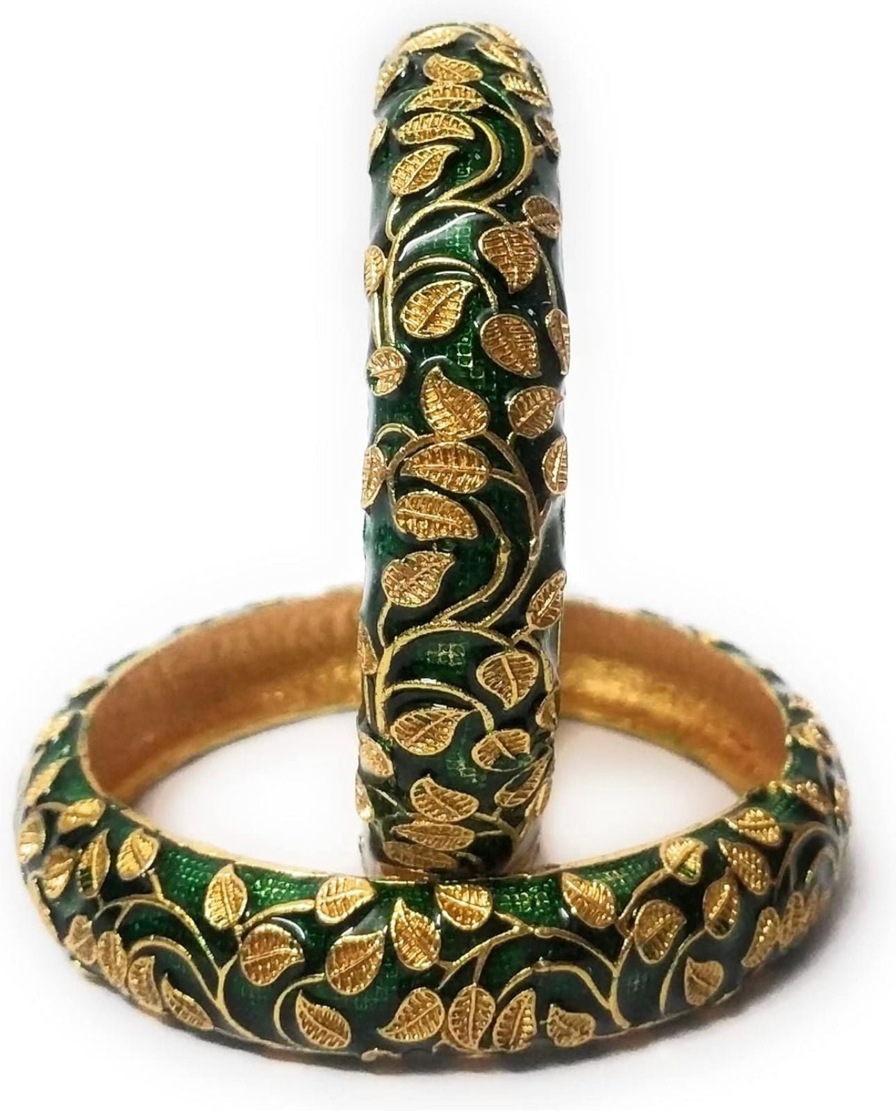 Meenakari Bangles Set of 2 in Germany(Green)