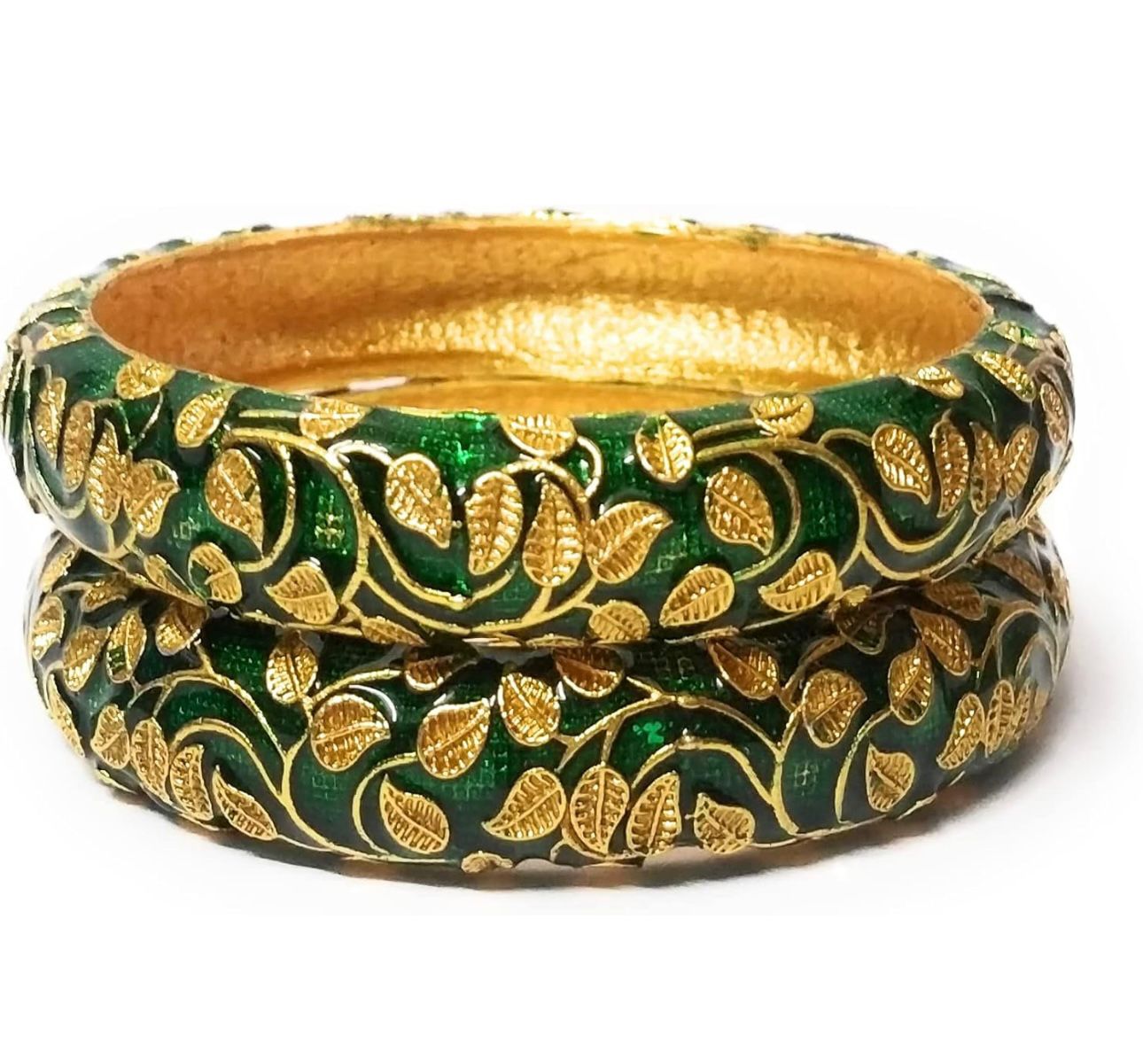 Meenakari Bangles Set of 2 in Germany(Green)