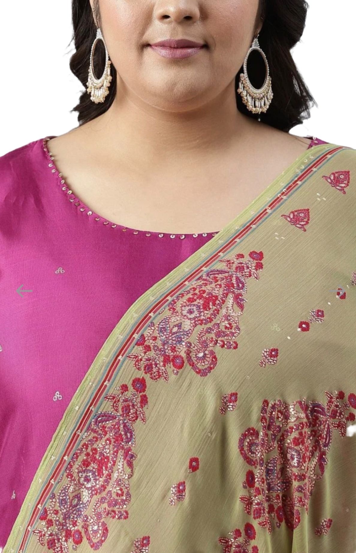 Pink Embroidered kurta With Parallel Pants And Dupatta in Germany
