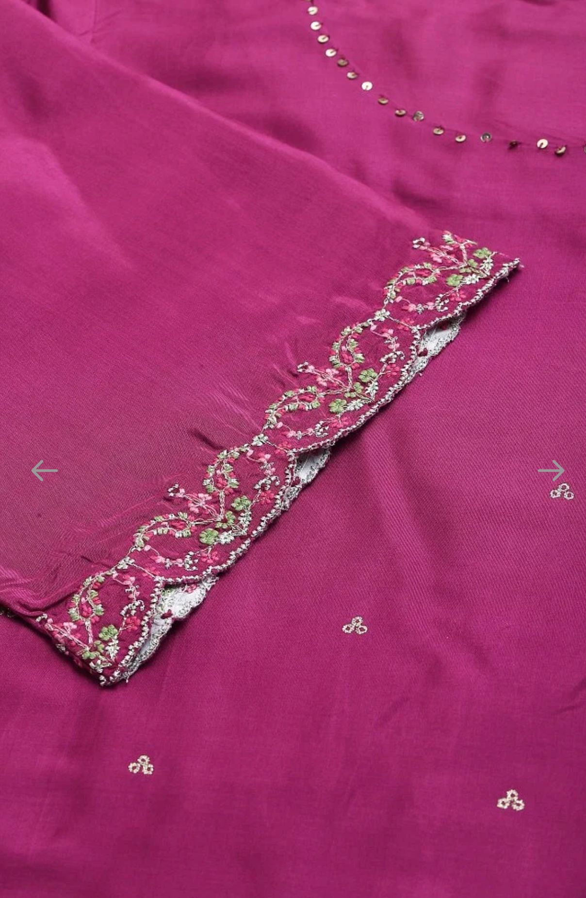 Pink Embroidered kurta With Parallel Pants And Dupatta in Germany