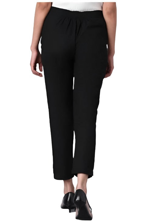 Black Fitted Pants in Poland
