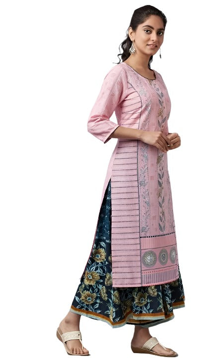 Blue Printed Culottes in Germany