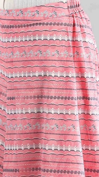 Pink Flared Culottes in Germany