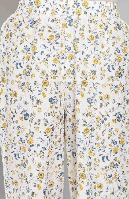 Blue Embroidered kurta Set embroidery and fabric detail - Neha Couture Indian Fashion