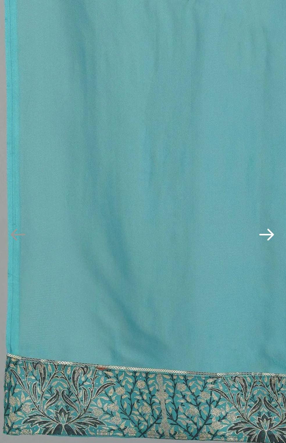 Teal Round Neck kurta Set in Paris
