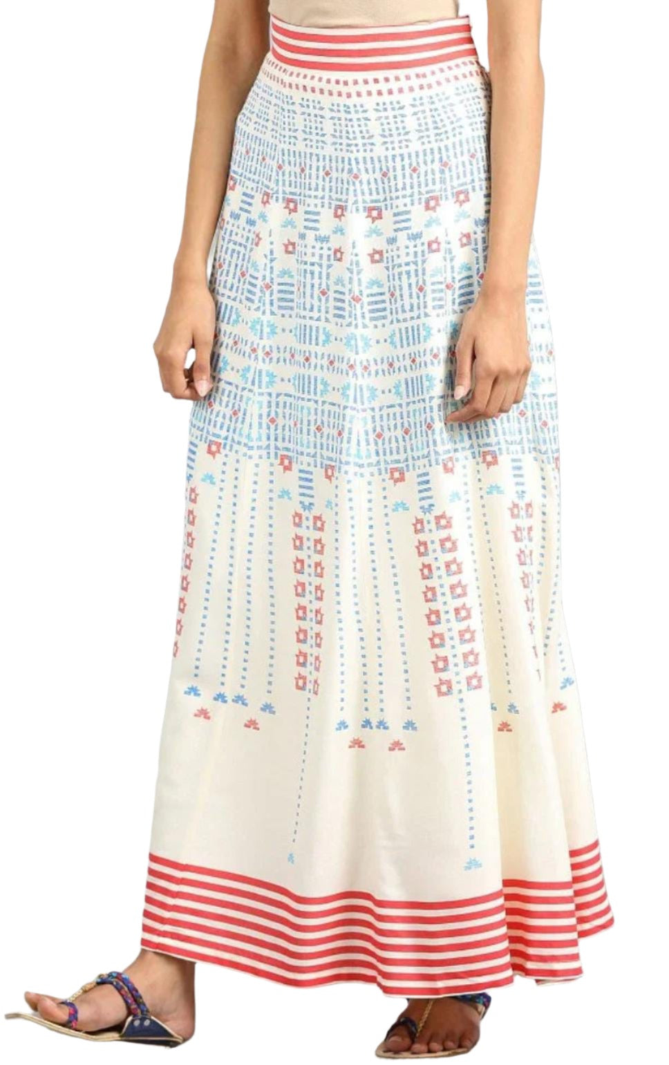 White Printed Skirt in Germany