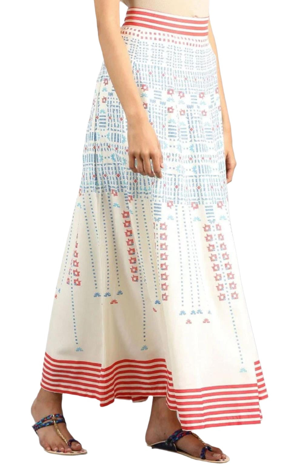 White Printed Skirt in Germany