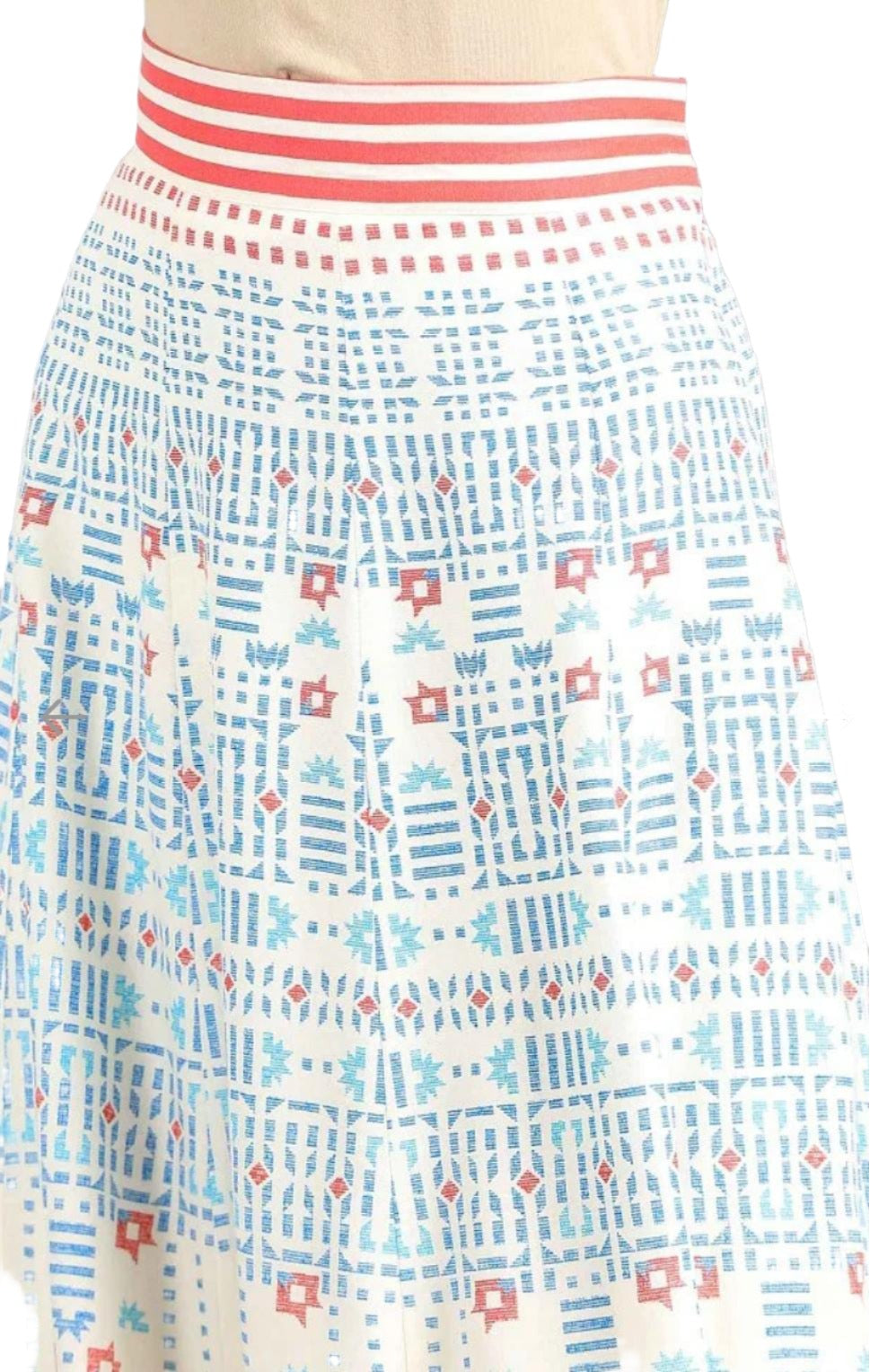 White Printed Skirt in Germany
