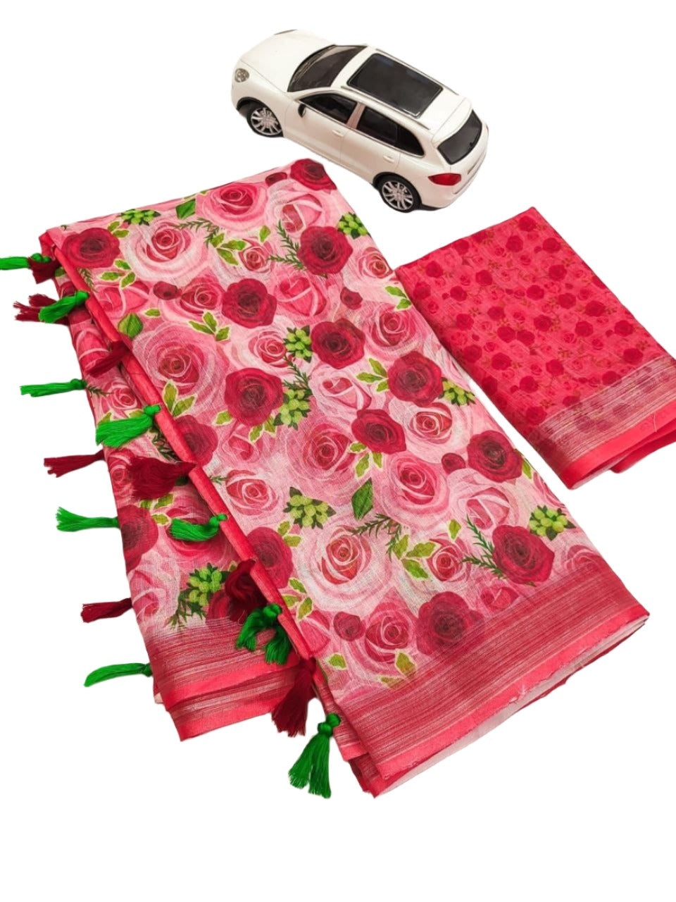 Digital Print Linen Sarees in Berlin