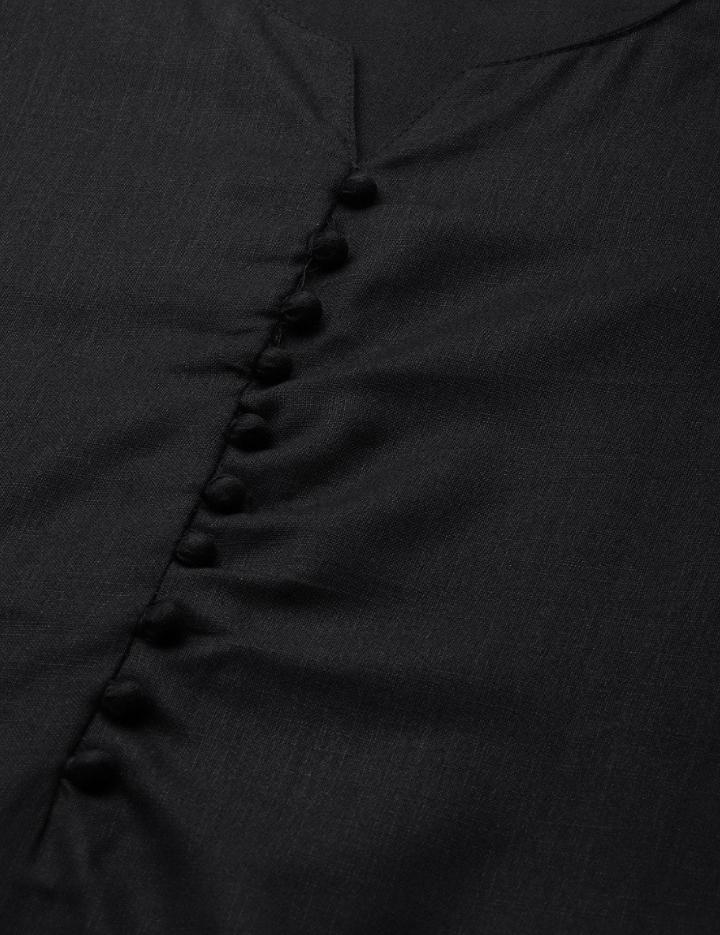 Black Pure Cotton Kurta with Palazzos & With Dupatta in Germany