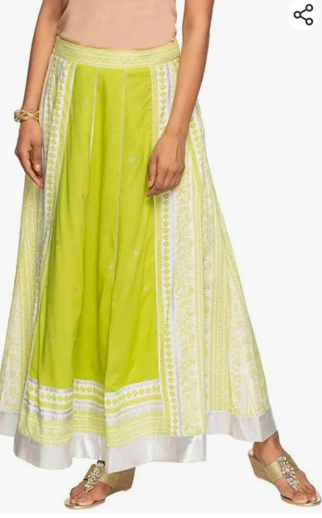 Woman Green Printed Skirt in Germany