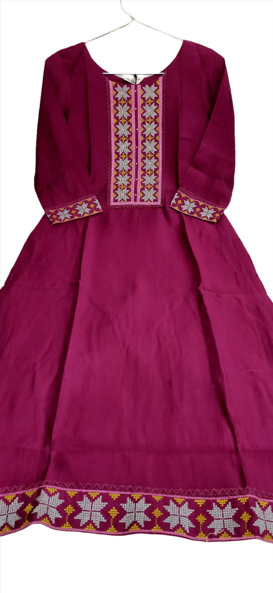 Pure cotton embroidery thread work kurta in Munich