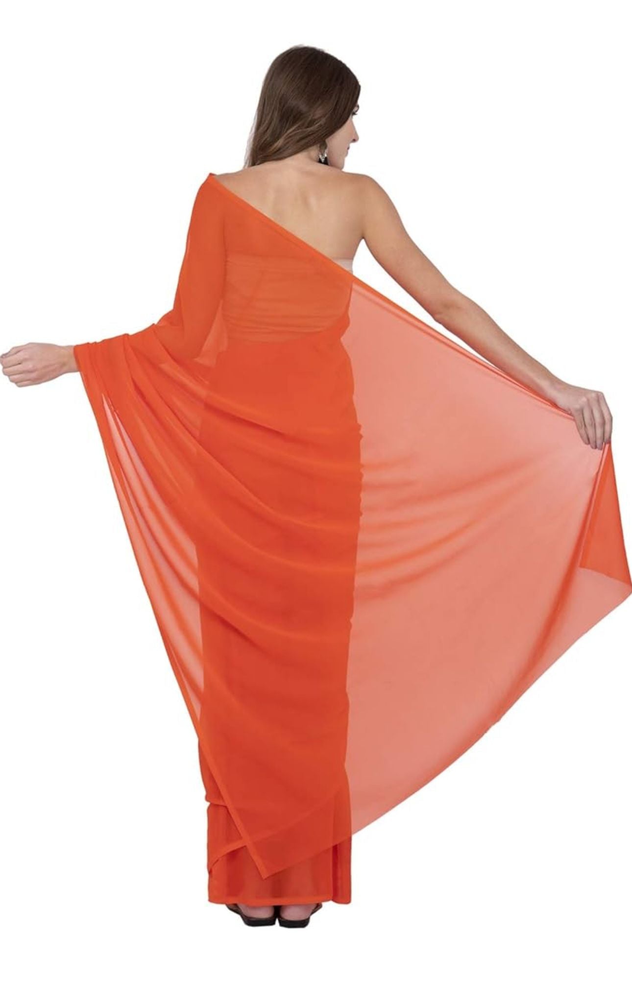 Bollywood Plain Georgette Saree in Berlin