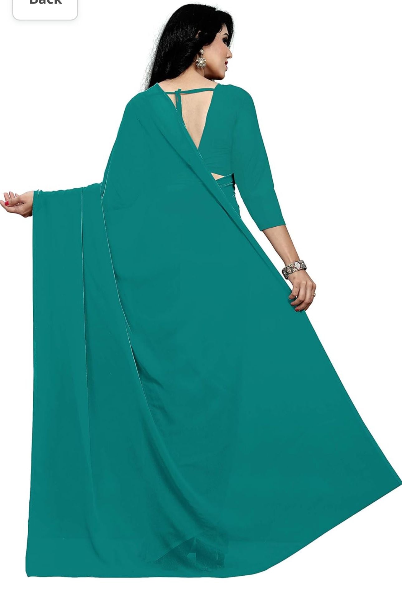 Bollywood Plain Georgette Saree in Berlin