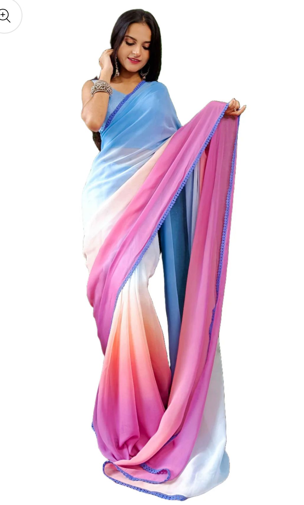 ALIA BHATT BLUE SAREE IN GERMANY