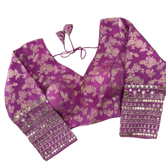 Dola Silk Full Sleeve Readymade Blouse