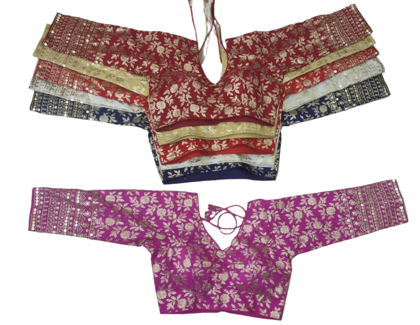 Dola Silk Full Sleeve Readymade Blouse