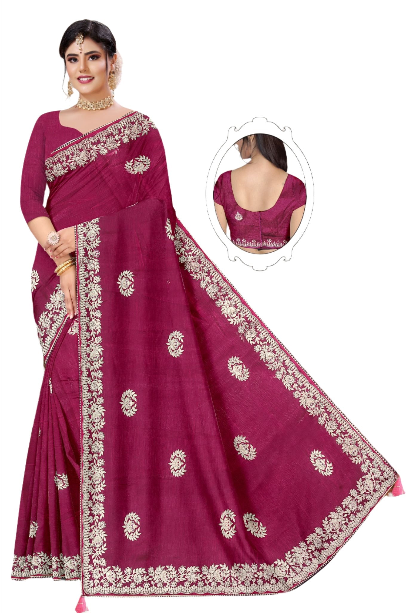 Gota Patti saree with stitched blouse in Berlin