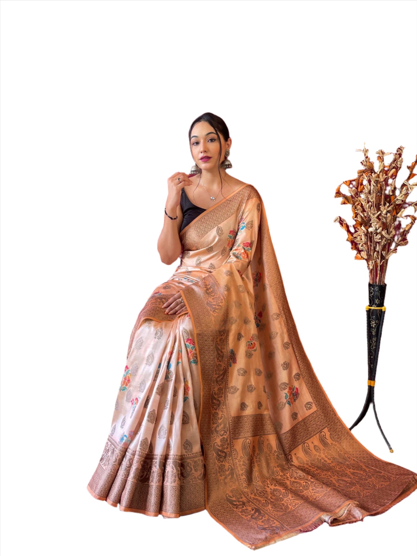 Indian silk saree in Germany