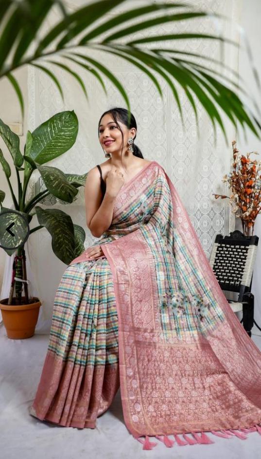 Multicolor Embroidered Silk Sarees in Munich