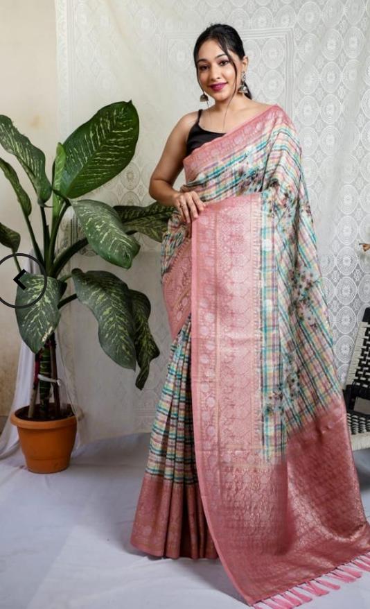 Multicolor Embroidered Silk Sarees in Munich