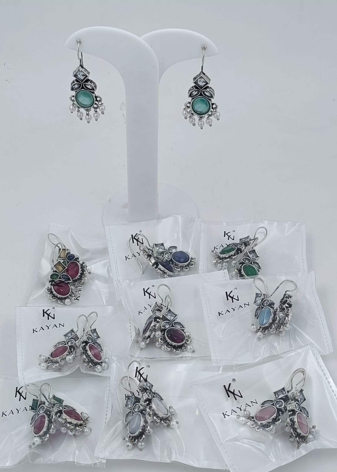 Pearl Ethnic Large Drop Earrings For Women in Germany