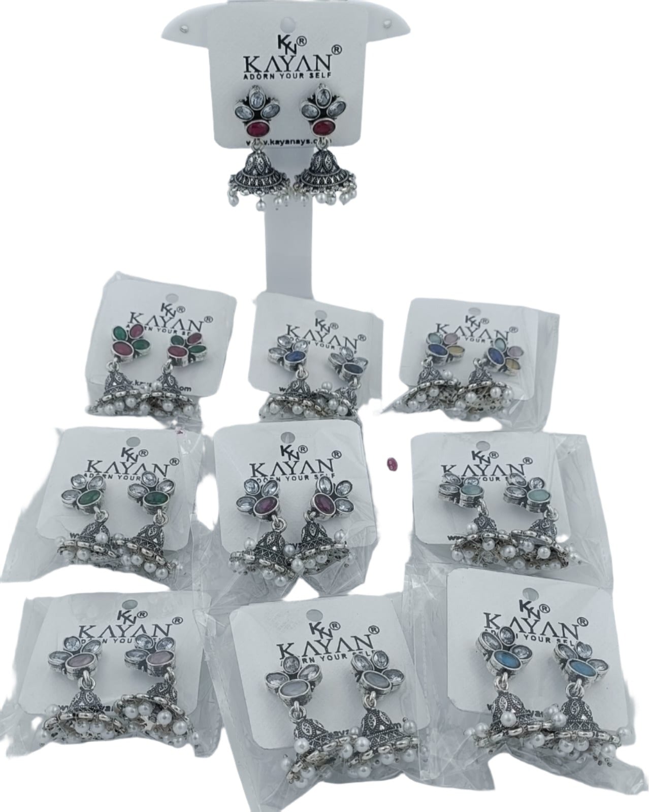 Rhinestone Stylish Pearl Drop Earring in Munich