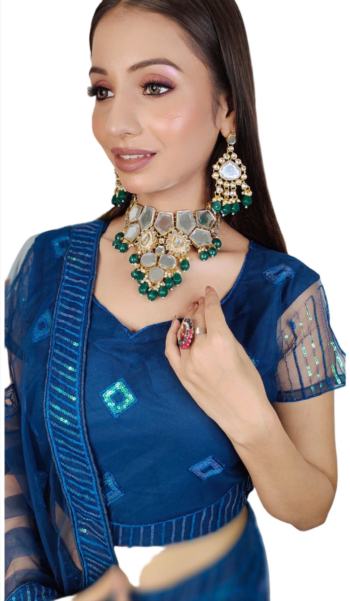 Partywear complete stitched Lehenga Choli set in Germany