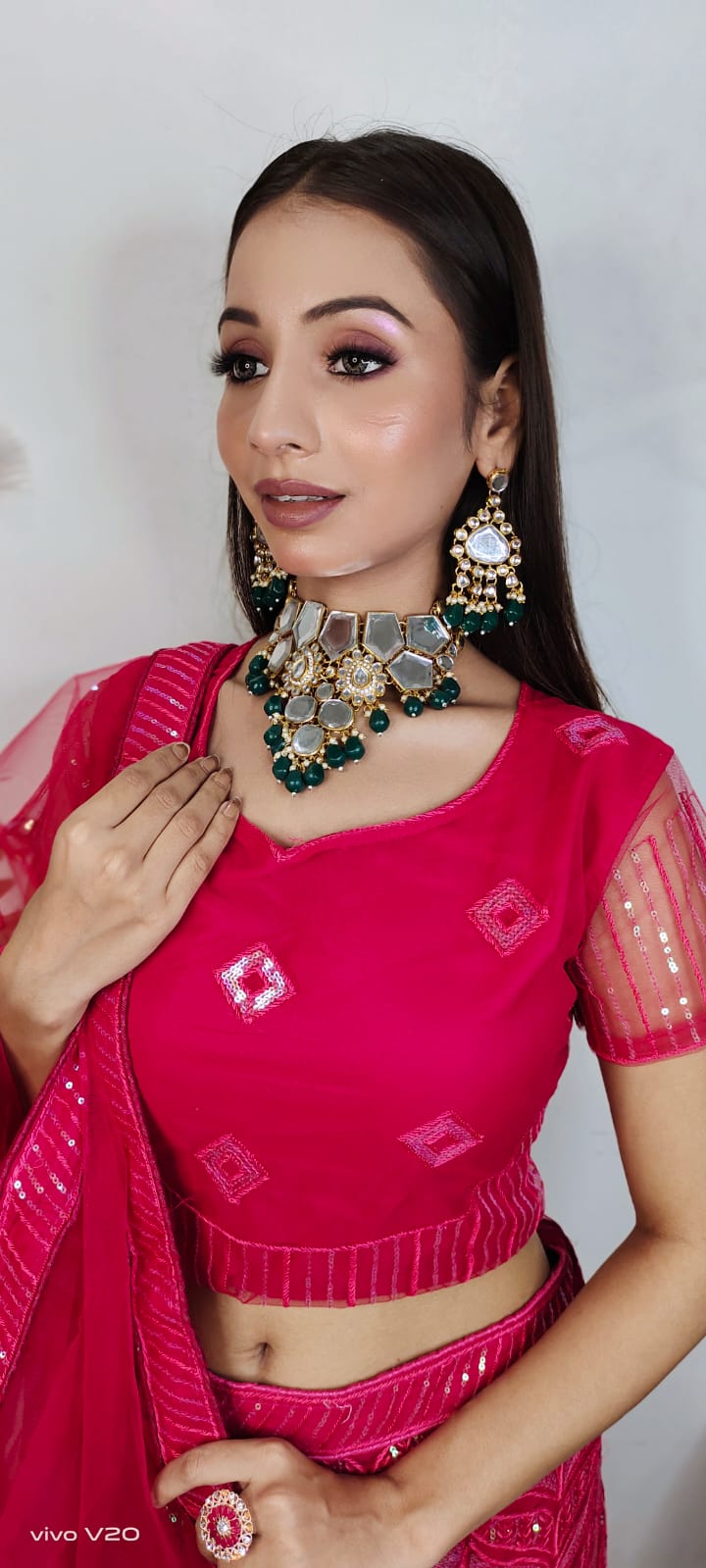 Partywear complete stitched Lehenga Choli set in Germany