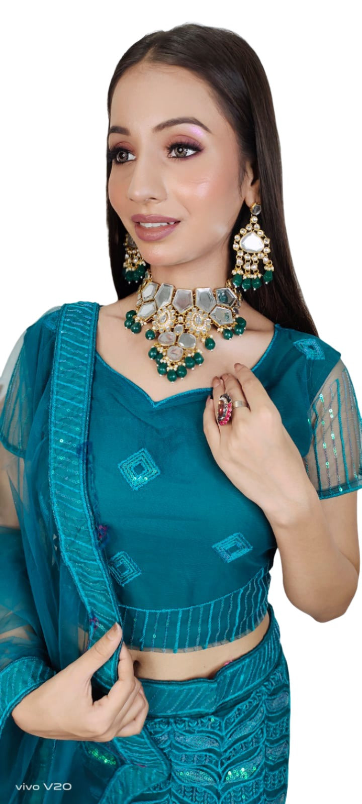Partywear complete stitched Lehenga Choli set in Germany