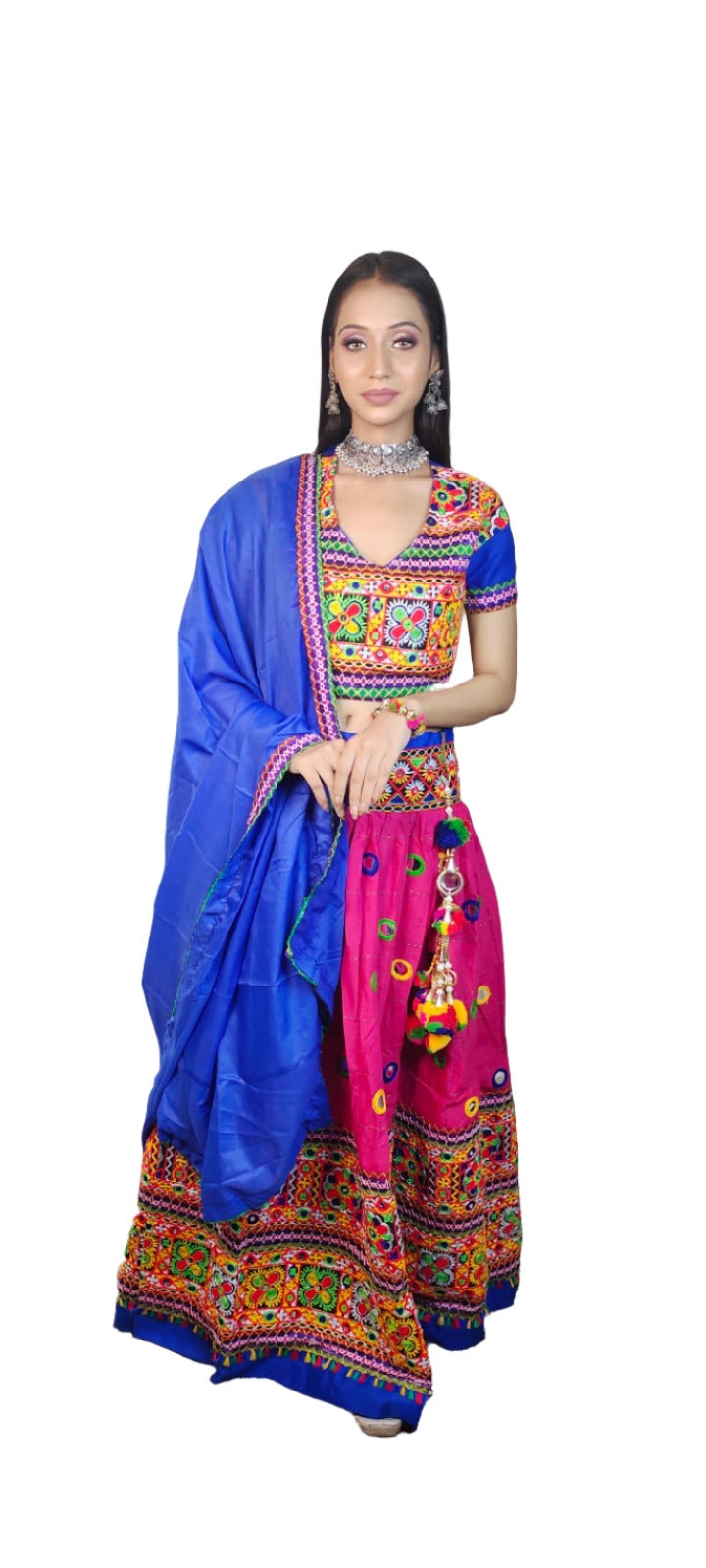 Cotton Embroidered Chaniya Choli in Berlin