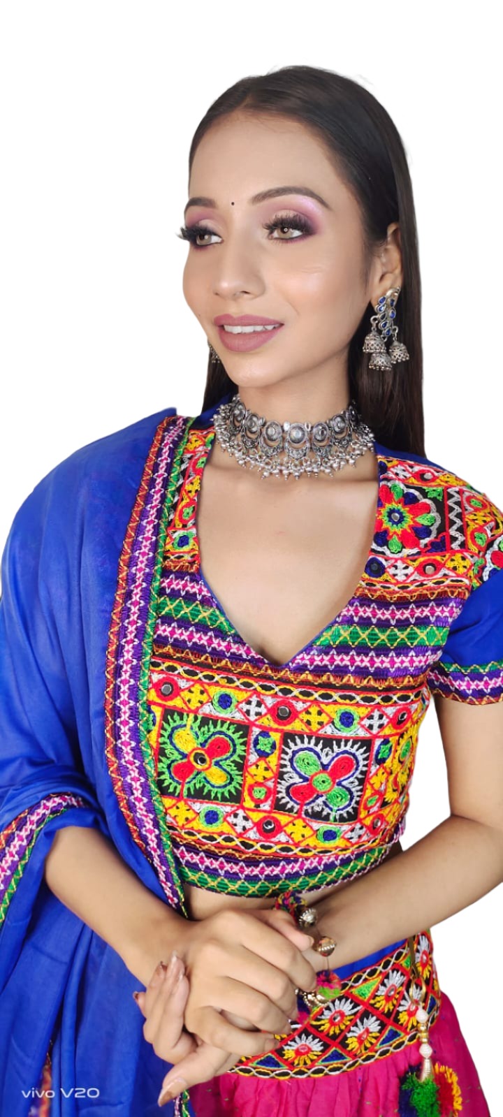 Cotton Embroidered Chaniya Choli in Berlin