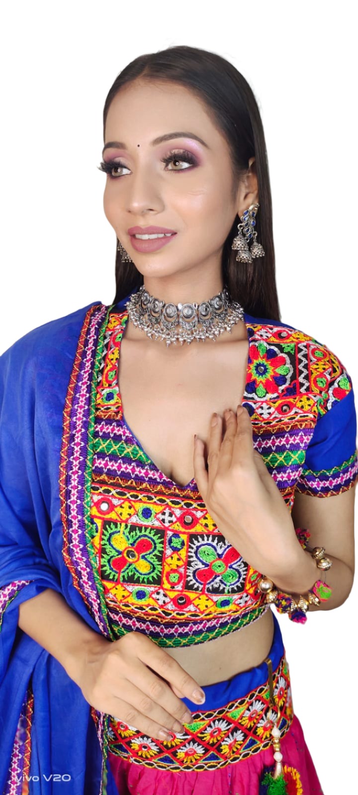 Cotton Embroidered Chaniya Choli in Berlin