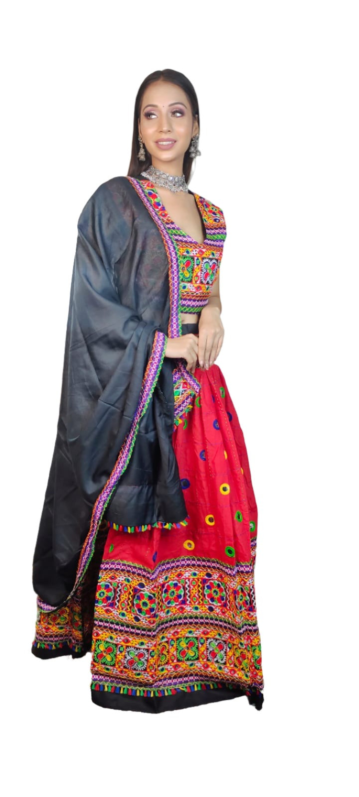 Cotton Embroidered Chaniya Choli in Berlin