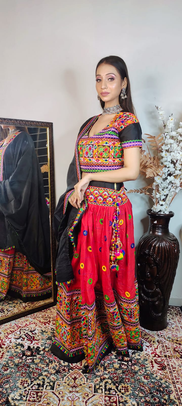 Cotton Embroidered Chaniya Choli in Berlin