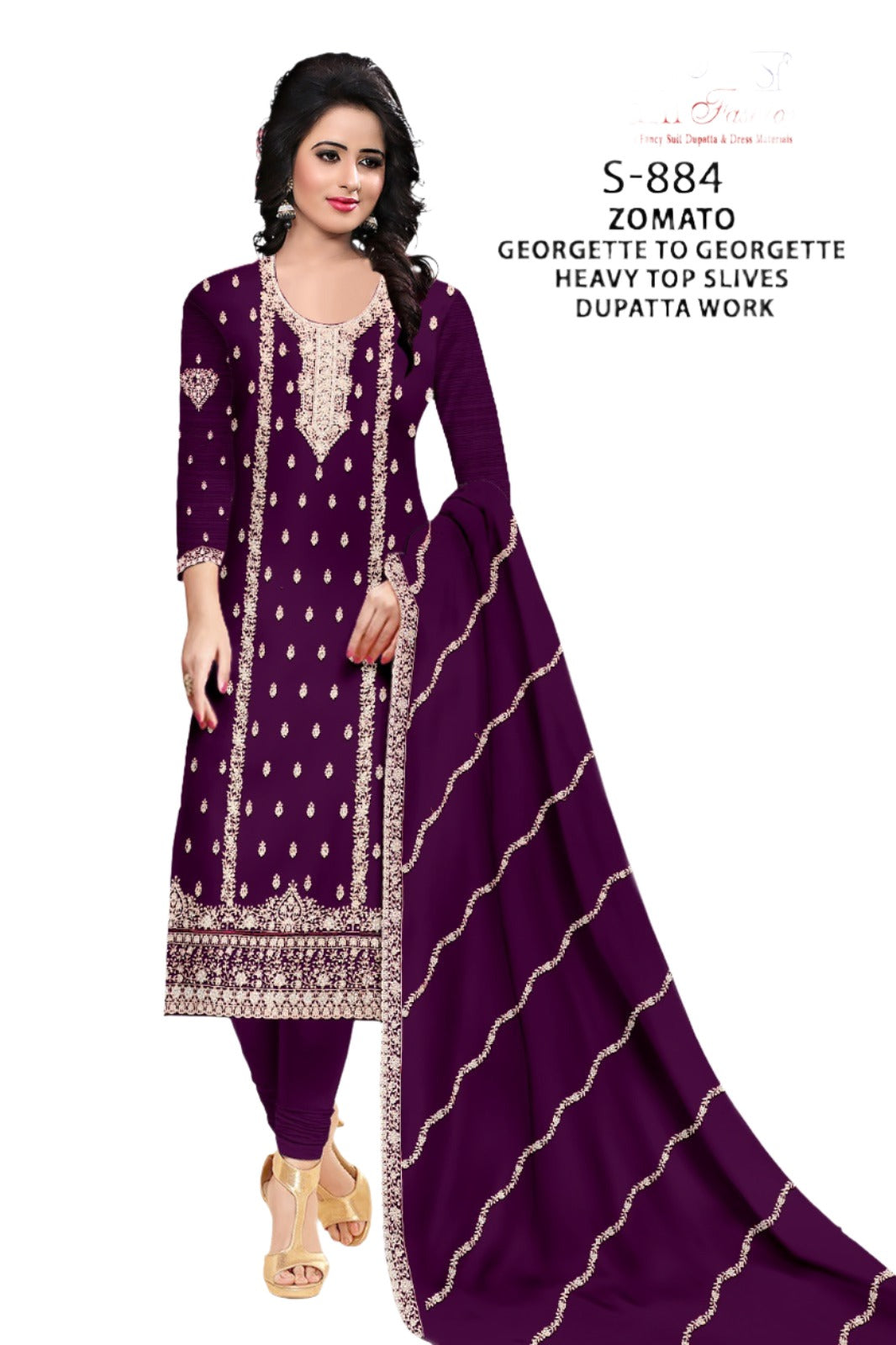 Georgette Heavy Slives Works Suit in Germany