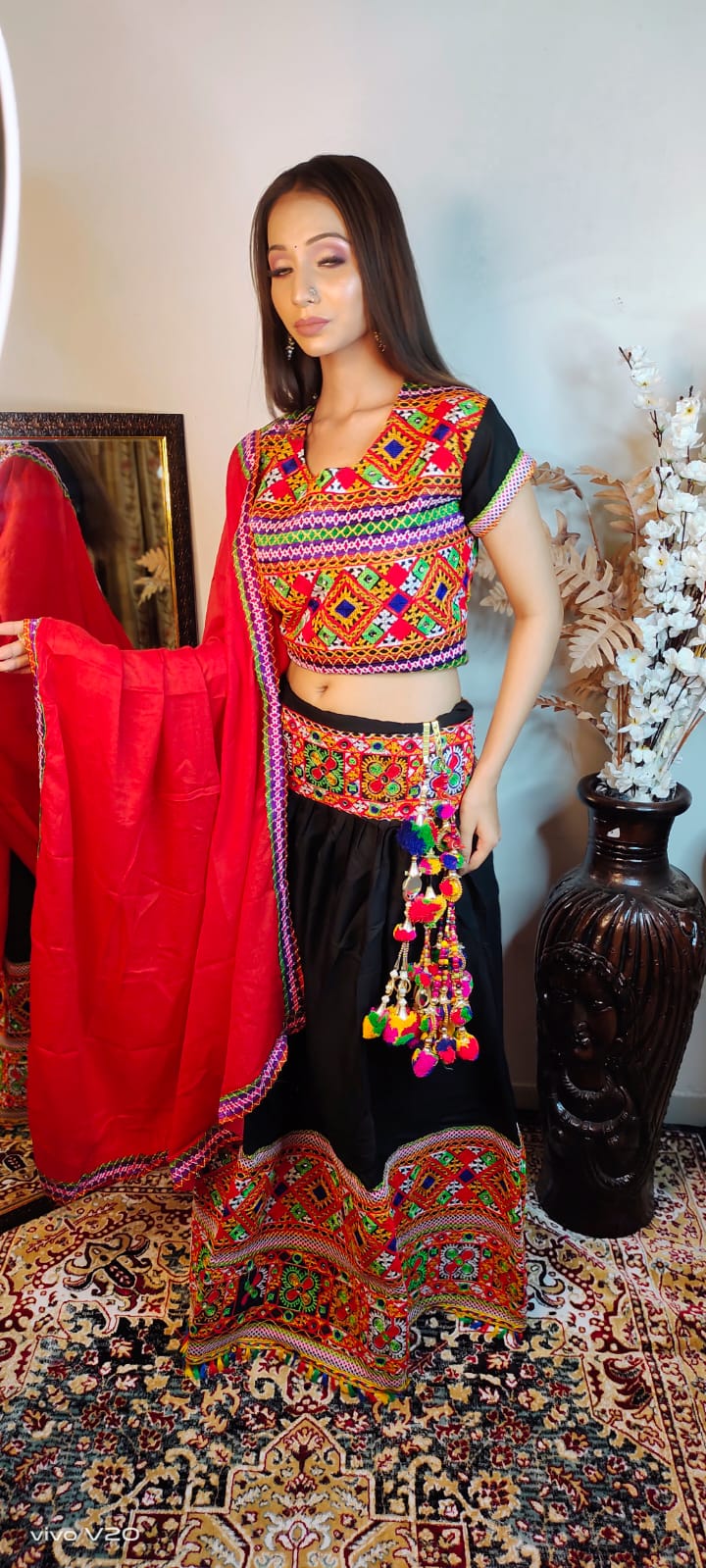 Cotton Embroidered Chaniya Choli in Berlin