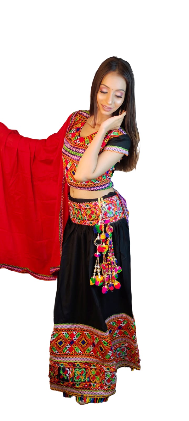 Cotton Embroidered Chaniya Choli in Berlin