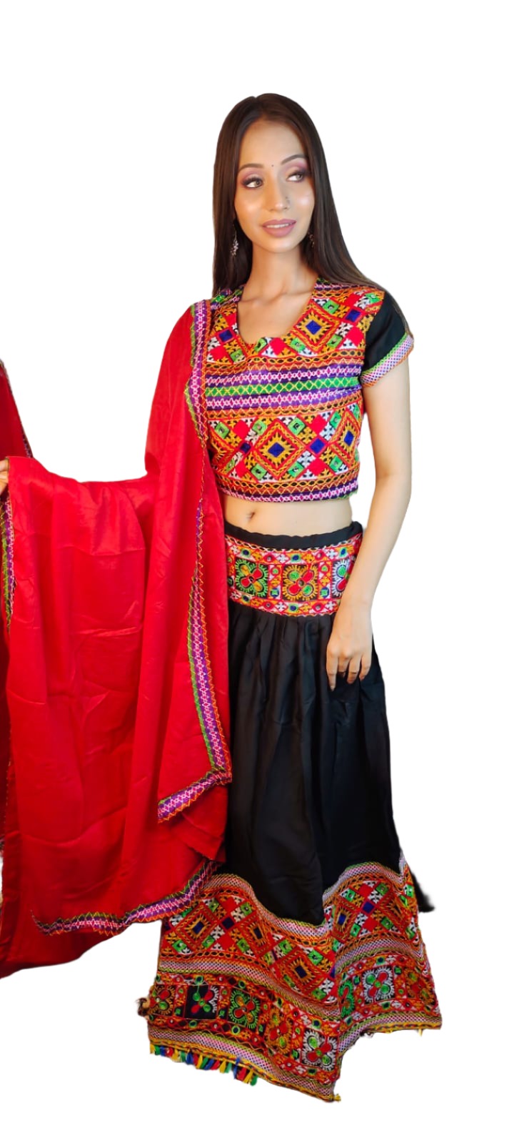 Cotton Embroidered Chaniya Choli in Berlin