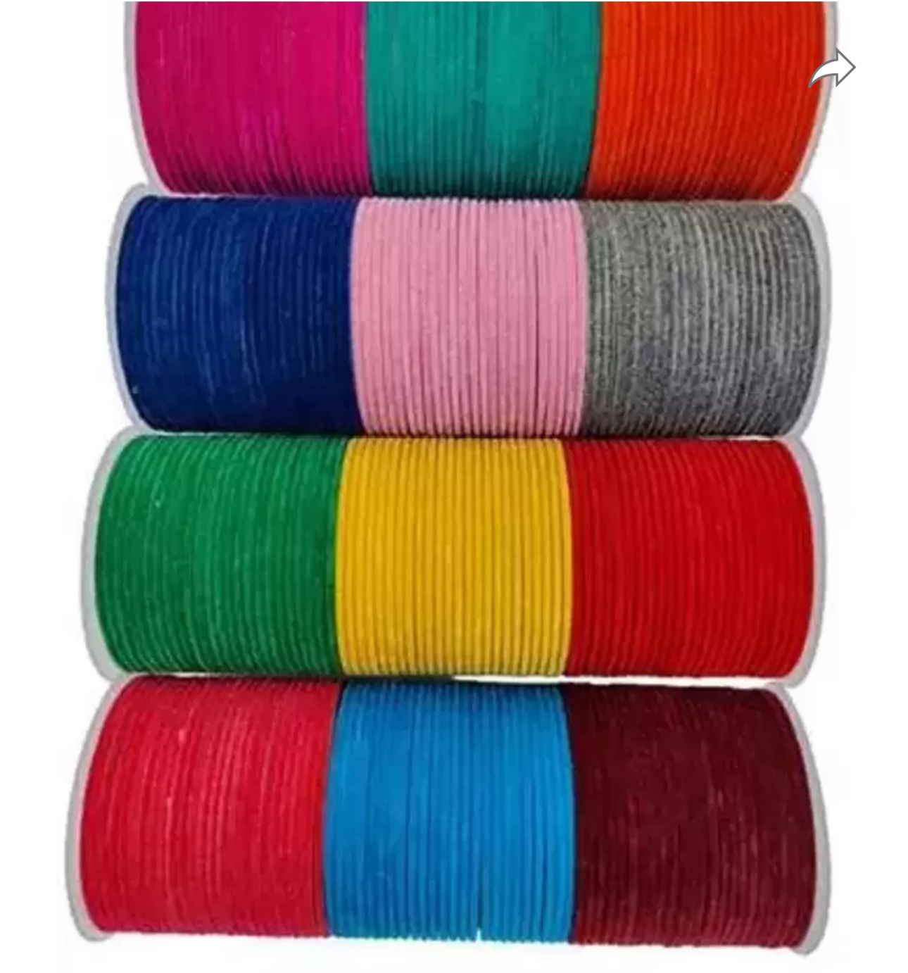Glossy Beauty Alloy Velvet bangles (1 Set Of 12 Bangles) in Berlin