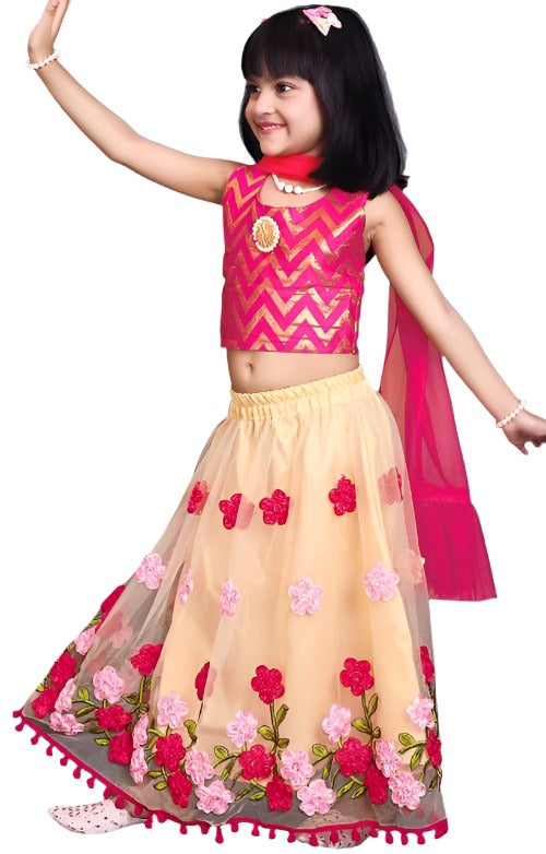 Girls Thread Work Ready to Wear Lehenga & Blouse With Dupatta in Berlin