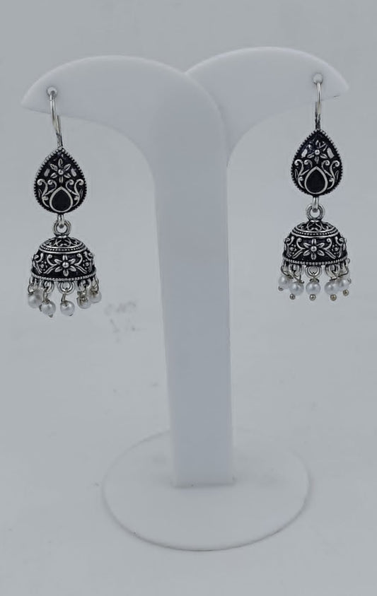 Oxidized Silver Jhumka  Earring in Berlin